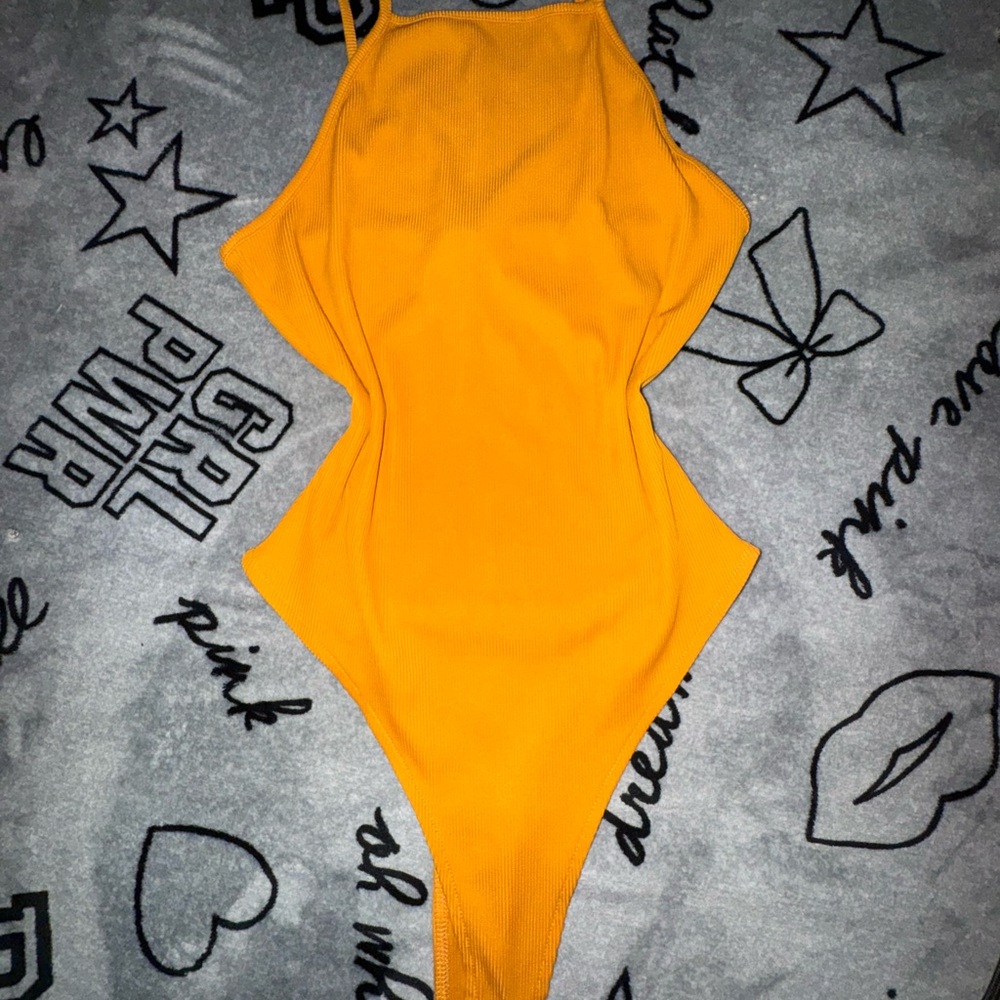 Woman bodysuit - Vibrant Yellow/Orange